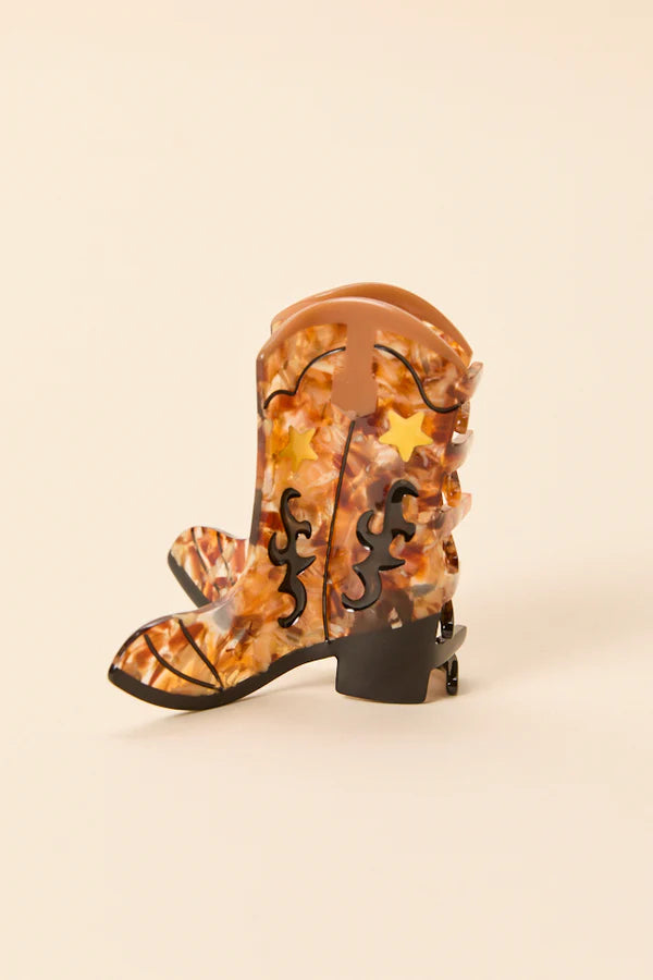 CowClip Paisley Western Kovboy Çizme Saç Klipsi